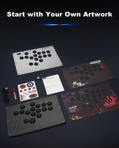 SIXSIR U16 leverless controller packaging contents including keycap puller and cable