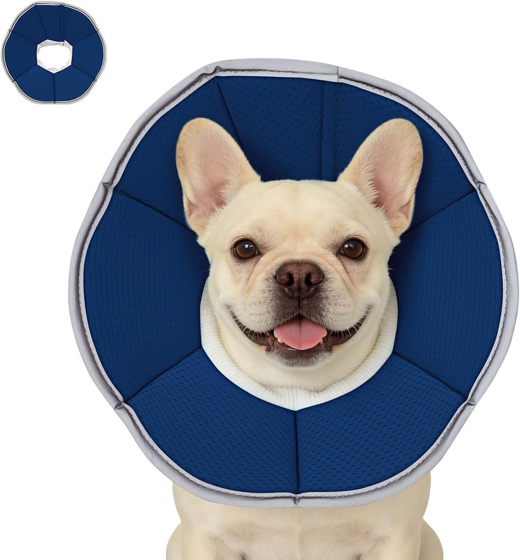 MAXFUT Dog Cone Collar,Soft Cone for Dogs to Stop Licking After Surgery,Non Inflatable Dog Donut Cone (Blue, XXL) - Image 10