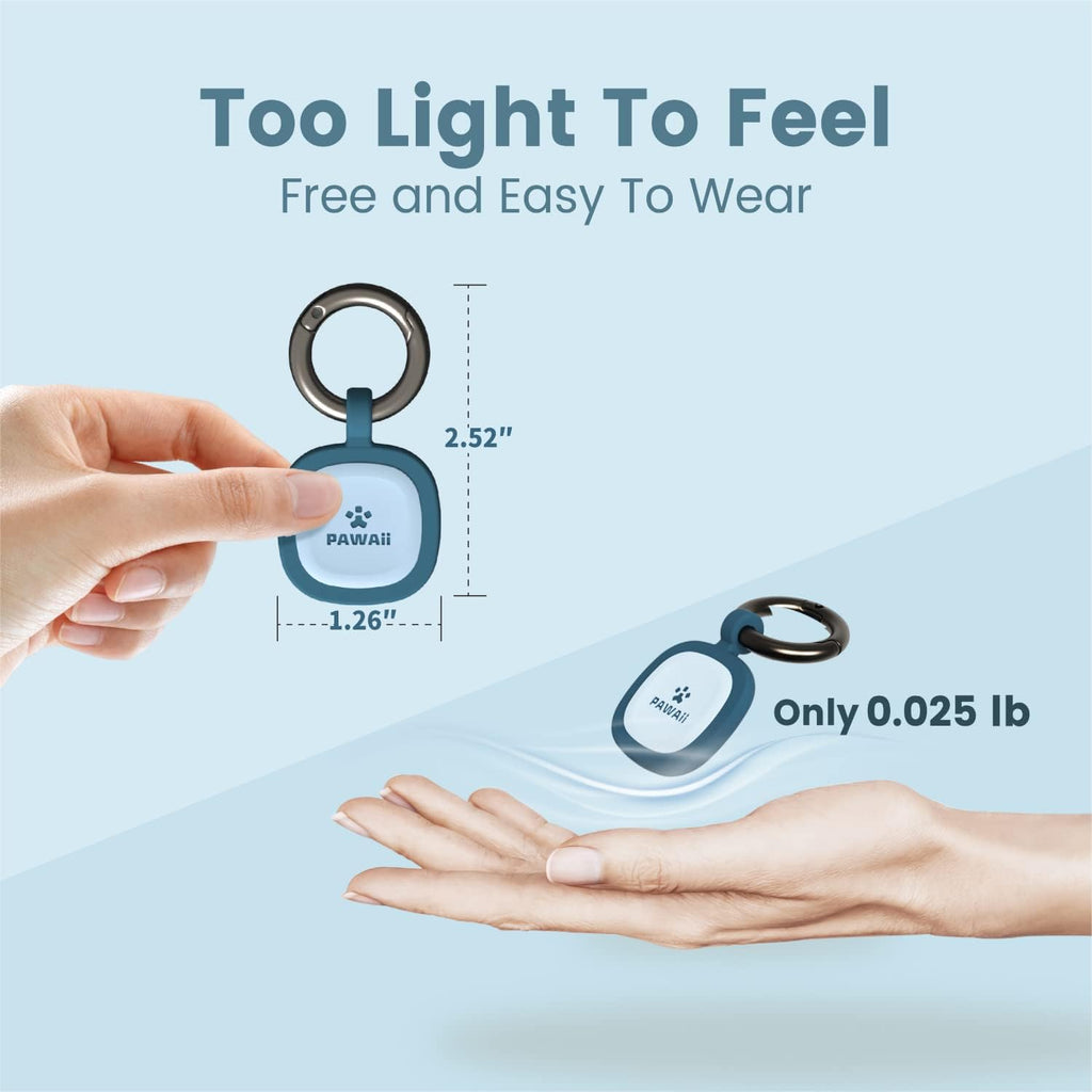Pawaii anti lost qr code pet tag being scanned by a mobile device