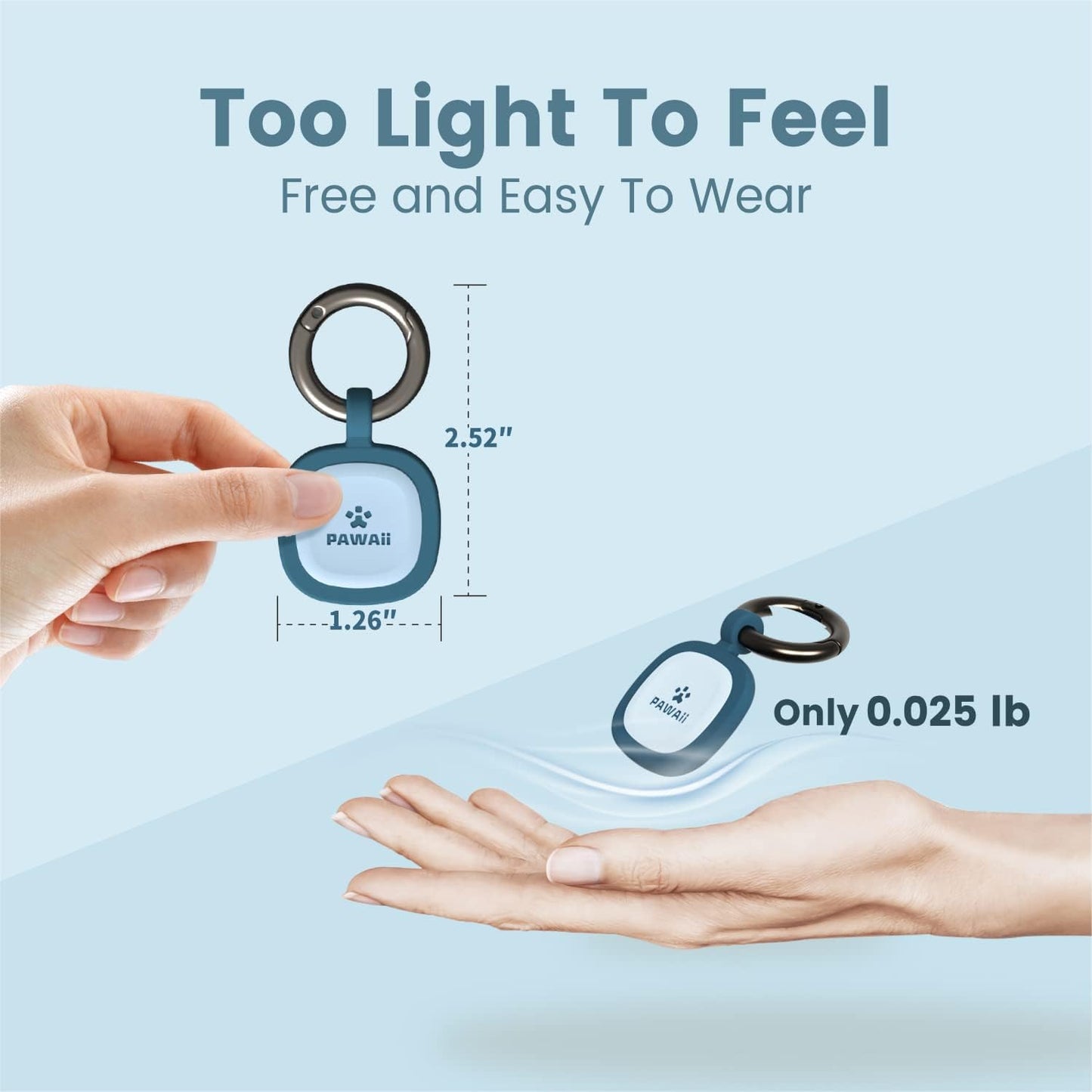 Pawaii anti lost qr code pet tag being scanned by a mobile device