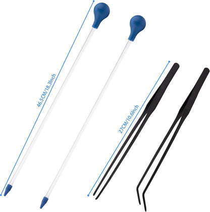 Aquarium Choice premium imported coral feeding pipette showcasing the break resistant acrylic.