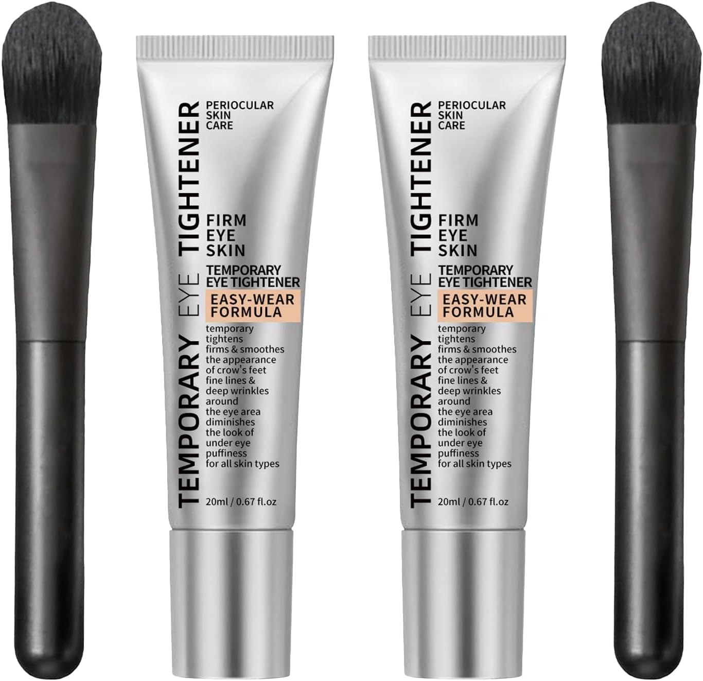 LA ELOURIS Perfection Eye Tightener packaging front view showing two product tubes and application brush for anti-ageing care.