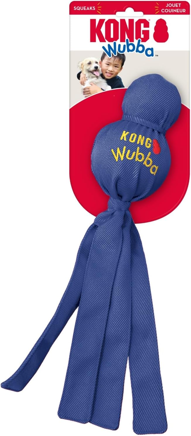 Heavy duty fabric dog toy for sixty to ninety pound dogs.