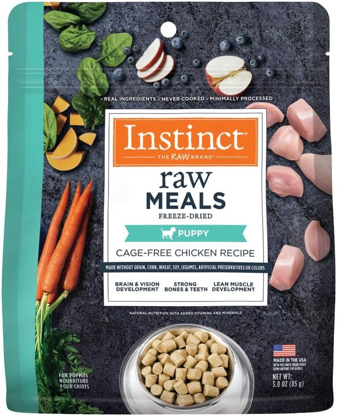 Instinct Puppy Freeze-Dried Meals, FreshDried Bites, Natural Dog Food, Grain-Free - Cage-Free Chicken, 14 oz. Bag - Image 10