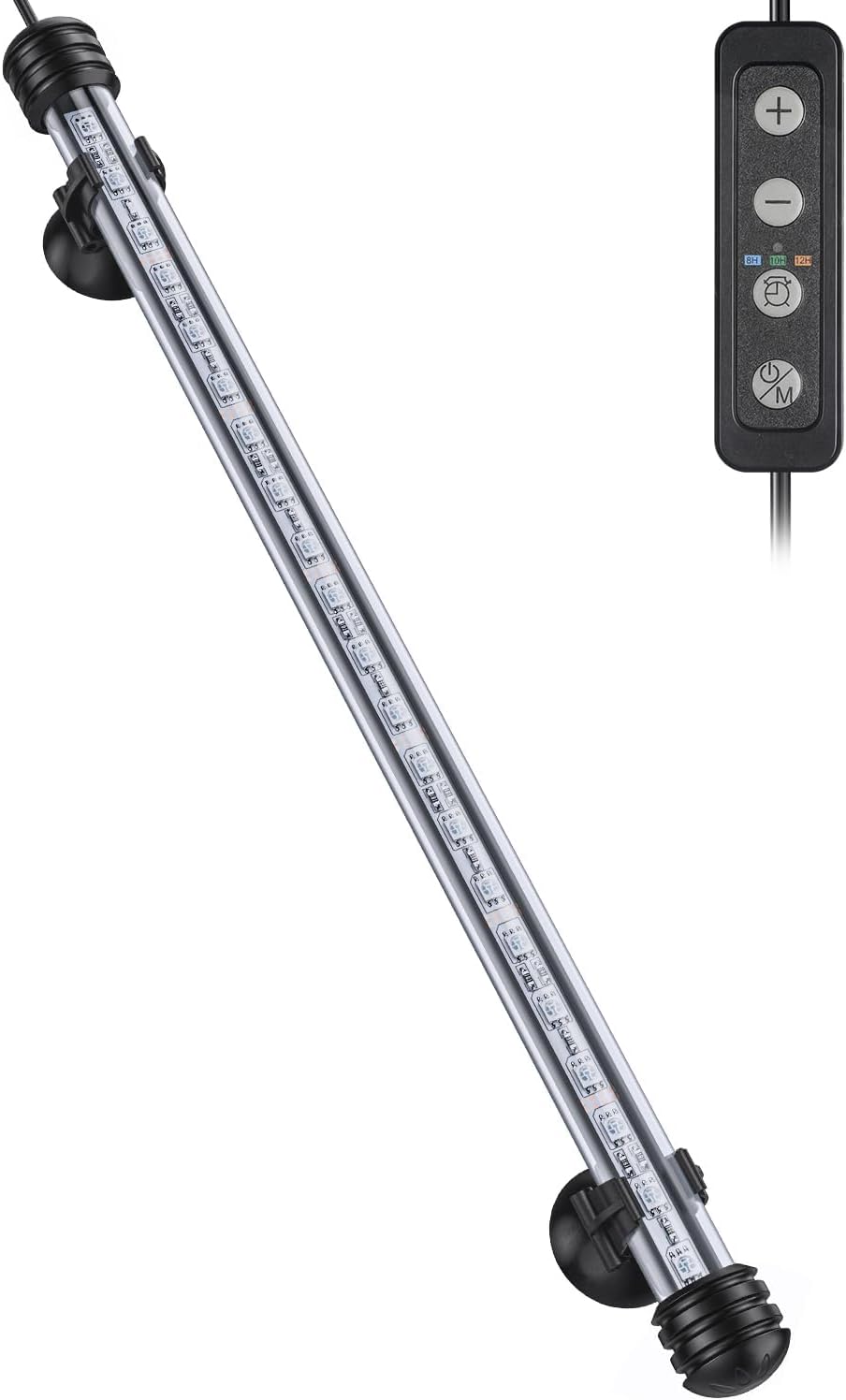 Pawfly 1.8 W Aquarium LED Light 7.5 Inch Underwater Fish Tank Light with Timer Auto On/Off Fish Tank Background Lights with 8 Lighting Modes Submersible Multi-Colored Tube Lights for Decoration - Image 10