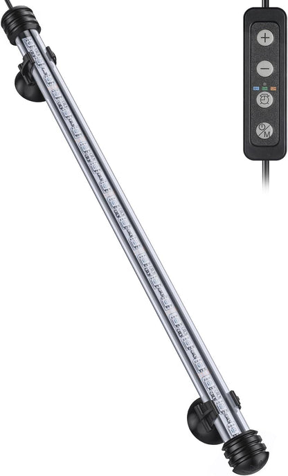 Pawfly 1.8 W Aquarium LED Light 7.5 Inch Underwater Fish Tank Light with Timer Auto On/Off Fish Tank Background Lights with 8 Lighting Modes Submersible Multi-Colored Tube Lights for Decoration - Image 10