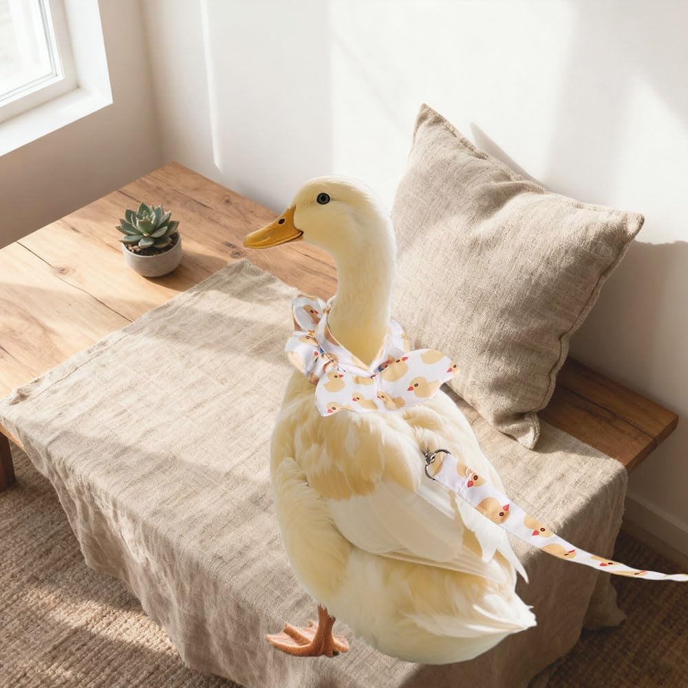Side profile of duck nappy showing adjustable strap fasteners.