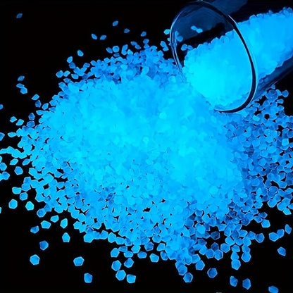 Close up of 3-5mm luminous stones for aquarium decor