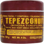 Del Indio Papago Tepezcohuite Night Cream front view jar packaging