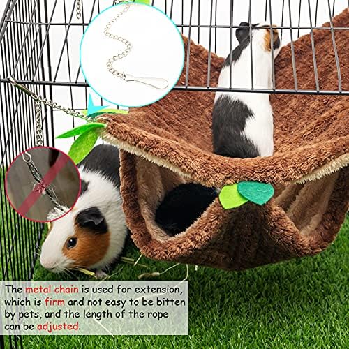 Washable small pet hammock displayed outside cage