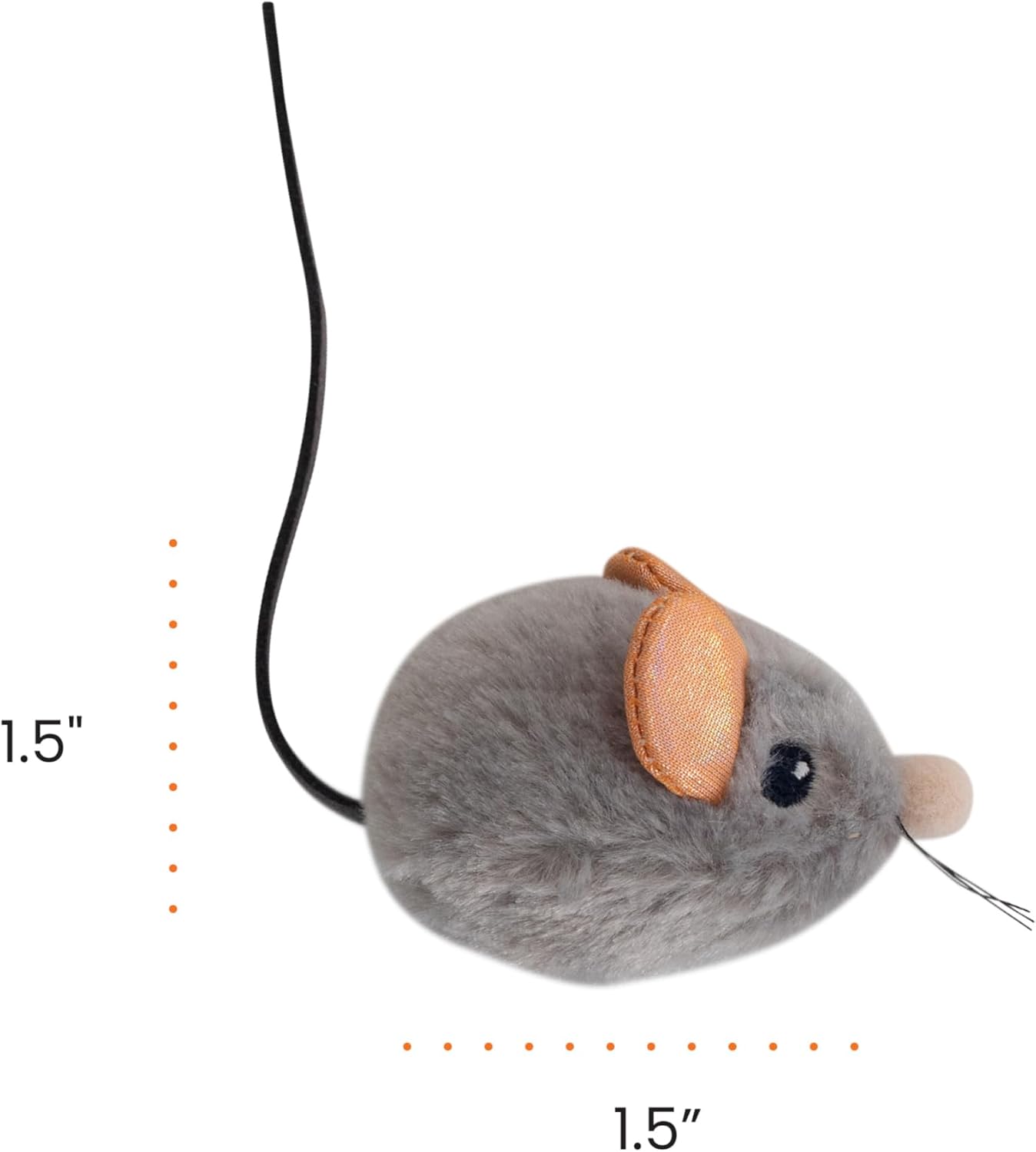Catstages realistic squeaking mouse cat toy lifestyle play angle