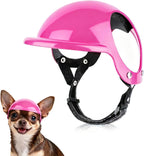 Small Dog Helmet with Ear Holes - Adjustable, Lightweight, Hard Black Pet Helmet for Outdoor Activities/Motorcycle/Bike - Image 10