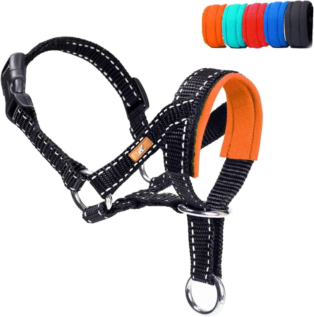 Dog Head Collar, Head Collar with Reflective Strap to Stop Pulling for Small Medium and Large Dogs, Adjustable (L, Blue) - Image 15