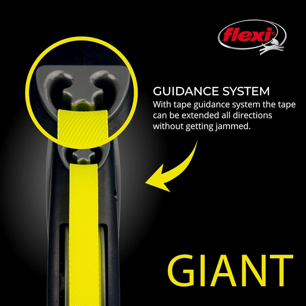 One-handed braking button on Flexi Giant leash