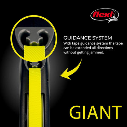 One-handed braking button on Flexi Giant leash