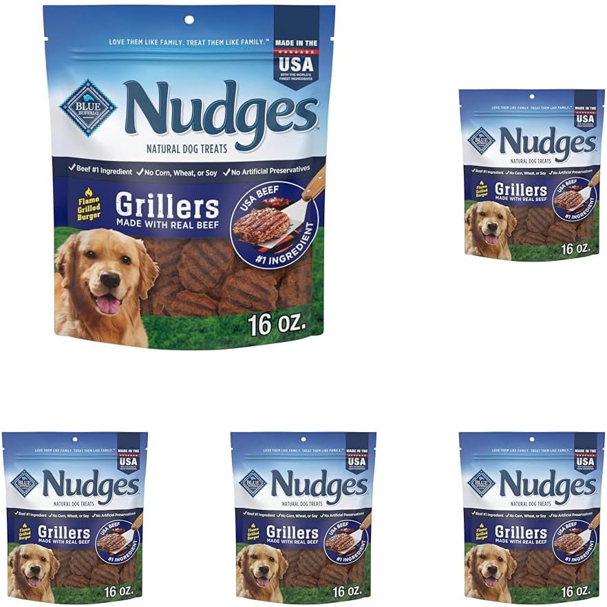 Blue Buffalo Nudges Chicken Grillers Natural Dog Treats, Tender & Meaty Dog Snacks, Easy-To-Tear for Training, Made in the USA with Real Chicken, No Artificial Preservatives, 16 oz. - Image 11