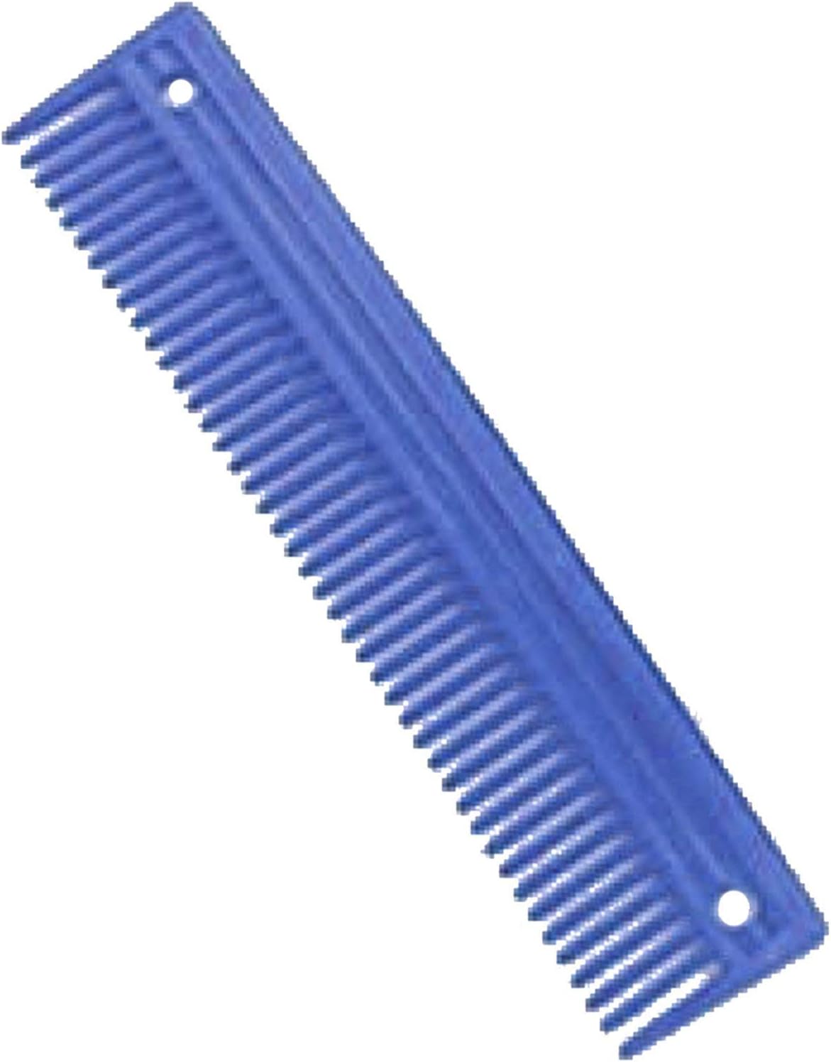 Durable red plastic equine comb by Lincoln brand for stable use