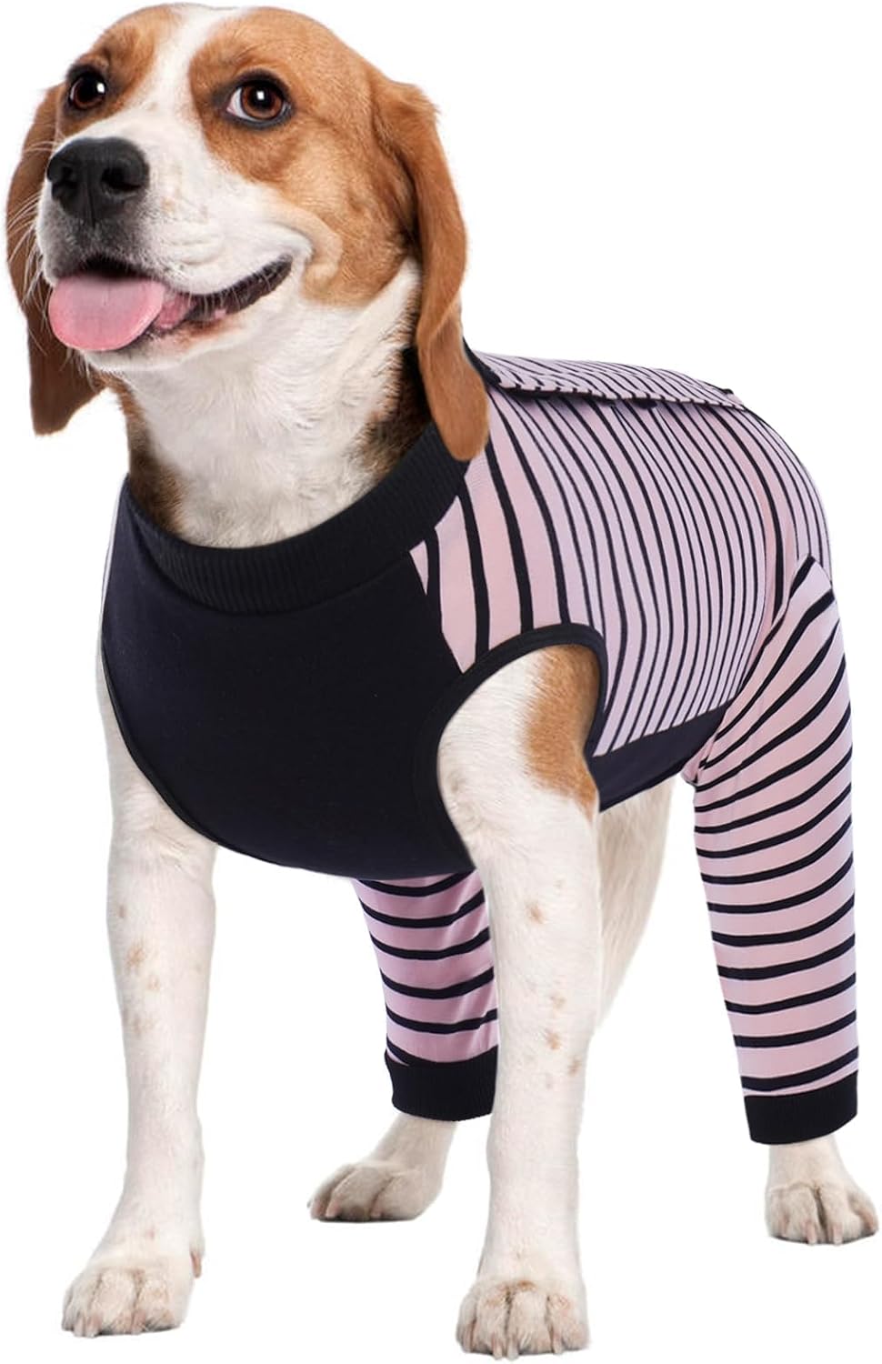 Kuoser Dog Recovery Suit for Back Legs,Soft Dog Surgery Suit with Dog Pants to Stop Licking,Dogs Recovery Sleeve Elbow Protector Pet Surgical Onesie for Abdominal Wounds Dogs Cone Alternative,Pink M - Image 9