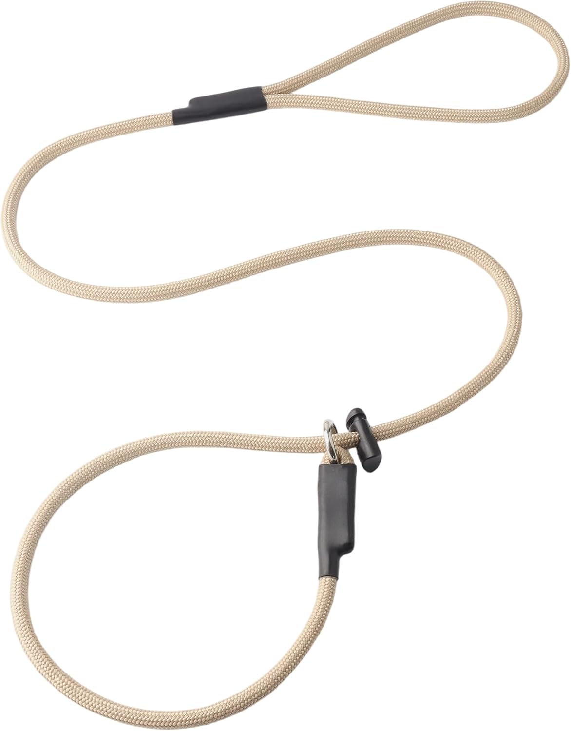 Slip Lead Dog Leash - Strong Nylon Training Rope with Spring-Loaded Adjustable Stopper - 5/16" x 4/5/6ft -No Pull Heavy Duty Leash for Small Medium Large Dogs(Black, 5 FT) - Image 12