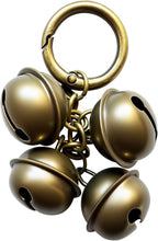 AYECEHI loud brass cat collar bells with split key rings set