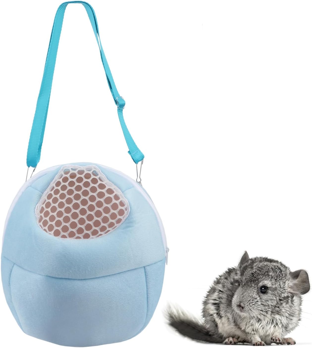 Hypeety Pet Carrier Bag Pet Sling Carrier Backpack Portable Travel Backpack Breathable Outgoing Bag bonding Pouch for Small Pets Hedgehog Hamsters Sugar Glider Chinchilla Guinea Pig (Green) - Image 9