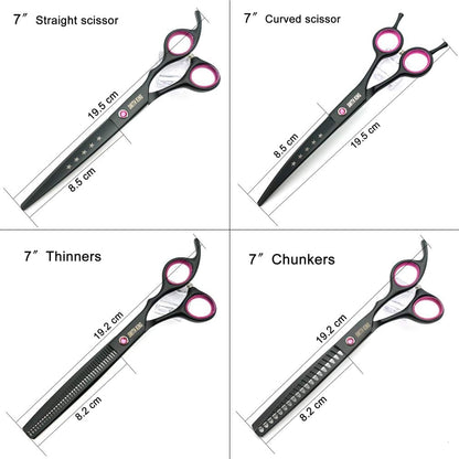 Smithking chunker shears for heavy bulk reduction on thick dog coats