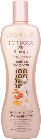 Waterless dog shampoo substitute and shine enhancing spray