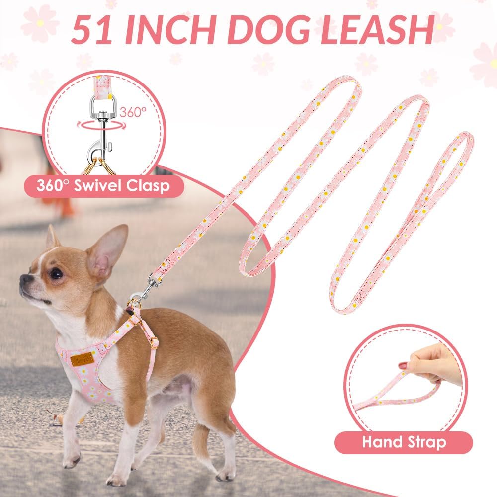 SlowTon non chafing flannelette lining interior of small dog harness