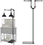 Mecesor adjustable reptile lamp stand packaging overview