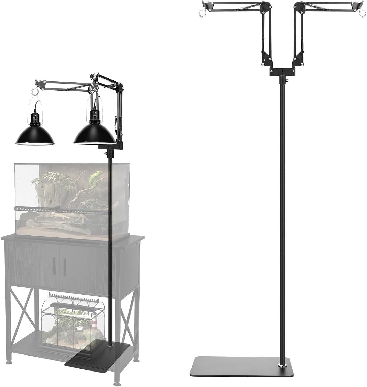 Premium indoor plant grow light floor holder attachment close up