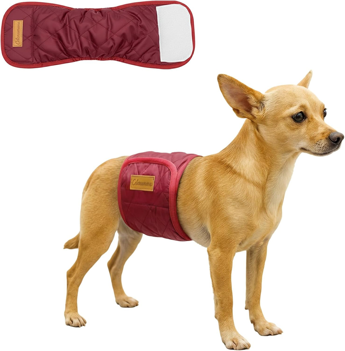 5 Pack Washable Reusable Dog Diaper, Belly Bands for Male Dogs, Quilted Ultra-Absorbent Leak-Proof Wraps for Training & Incontinence, 5 Colors(S) - Image 9