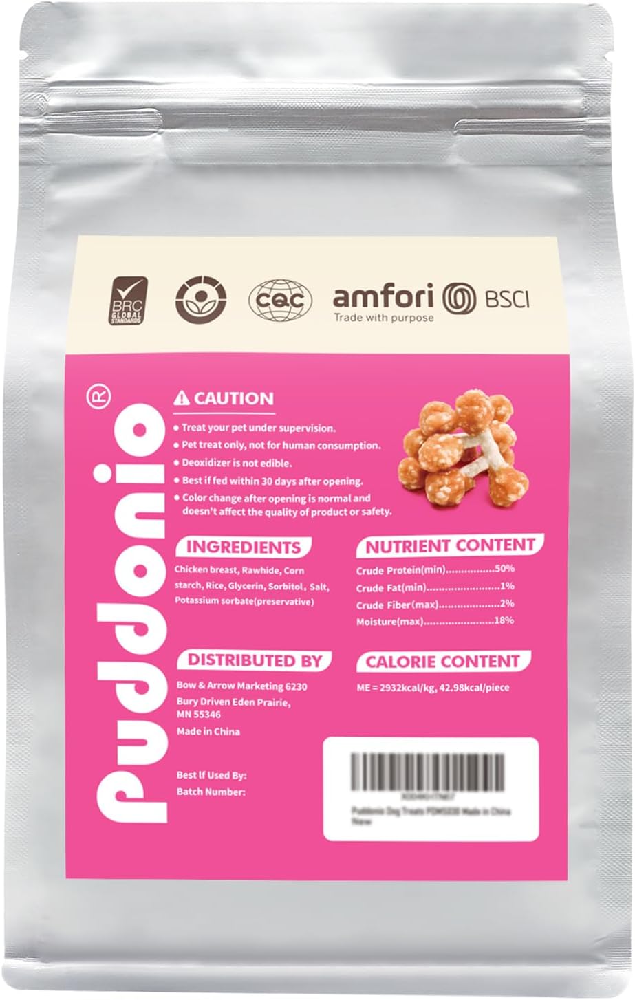 MON2SUN imported pet treats authentic packaging seal view