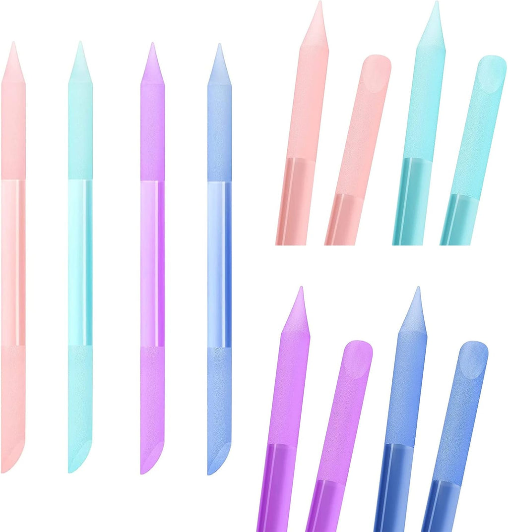 Heemeei 4 Piece Glass Cuticle Pusher Set front view