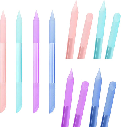 Heemeei 4 Piece Glass Cuticle Pusher Set front view