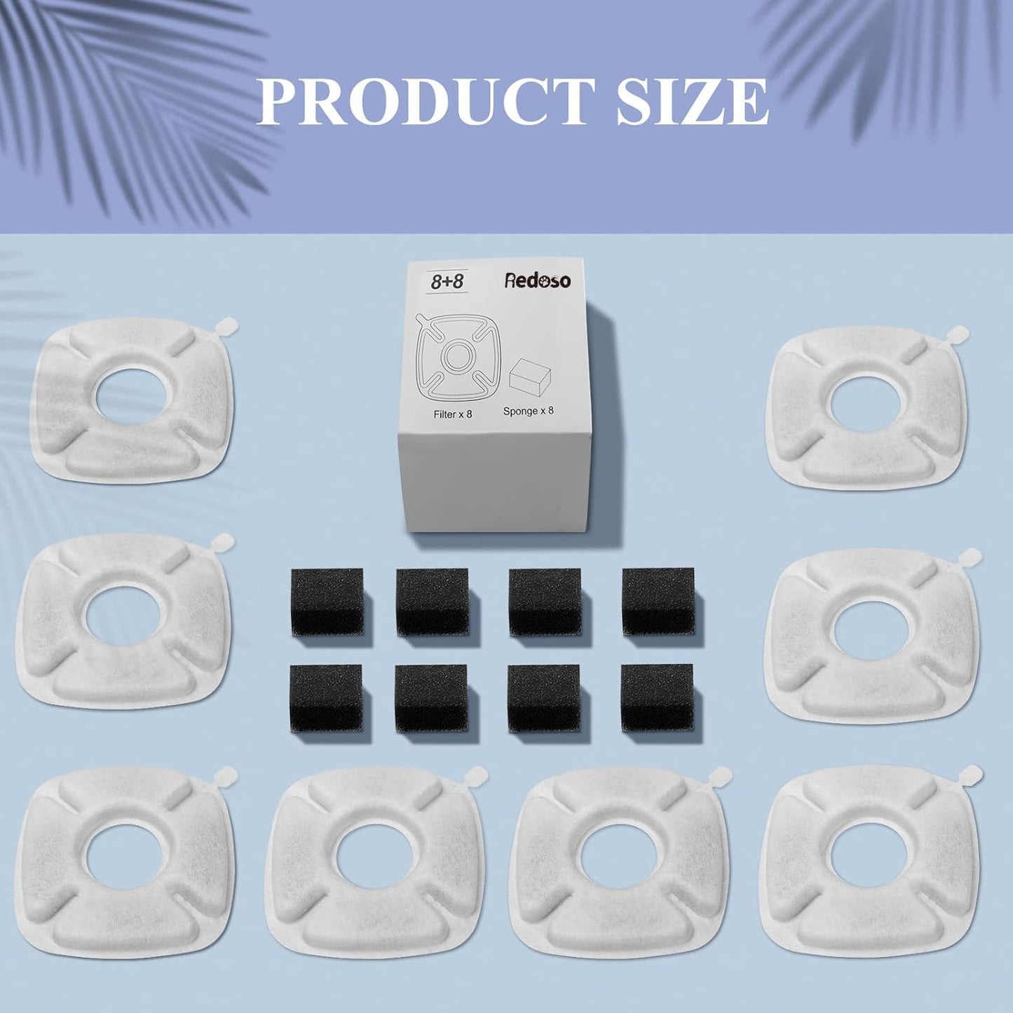 Side by side comparison of new and used fountain filter