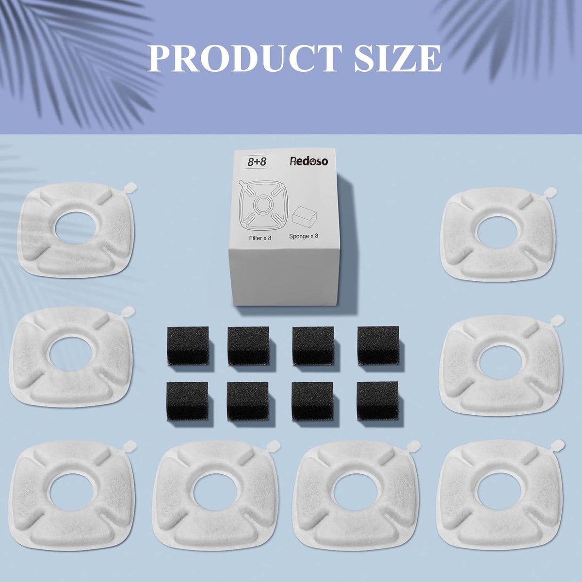 Side by side comparison of new and used fountain filter