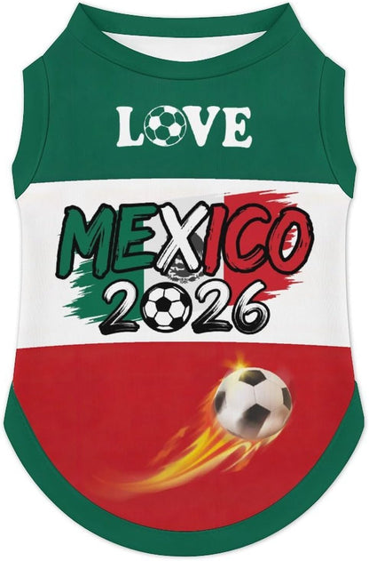 HMGFMGSLMG Mexico pet jersey showing back graphic