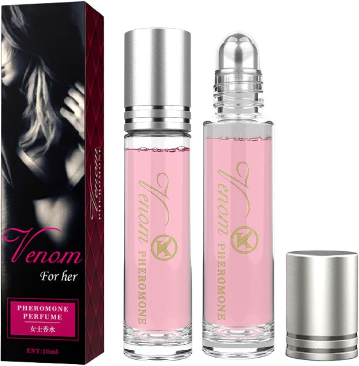 Navika Venom Pheromone Perfume Roll On front view packaging