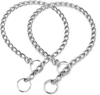 Choke Chain for Dogs, Metal Dog Collars, Slip Link Training Puppy Collars for XS Small Medium Large Breed Dogs, Silver M - Image 9