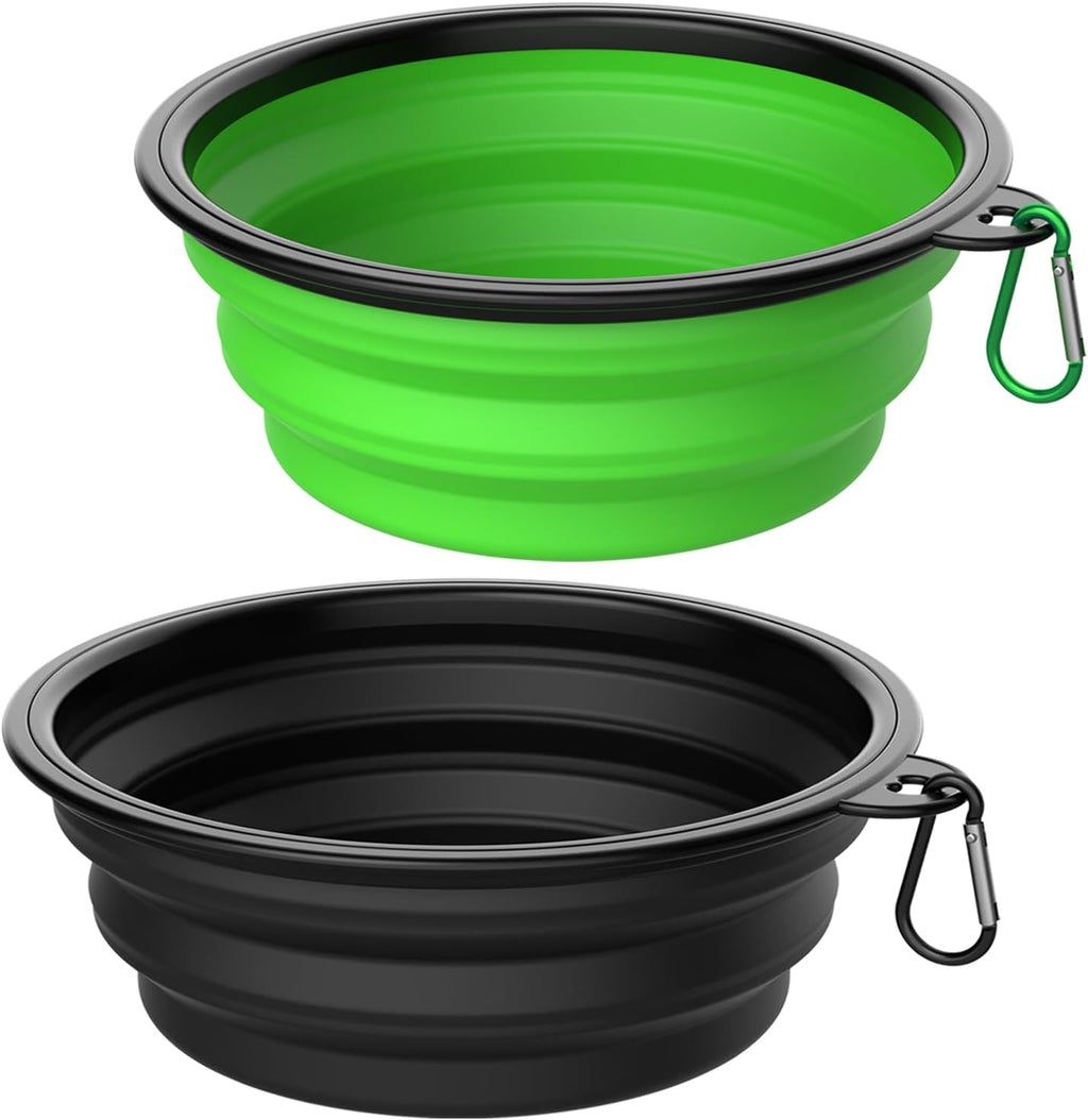 Collapsible Dog Bowls [3 Pack] 34 oz, Travel Dog Bowls, Pet Bowl Portable Foldable Water Food Feeding Dishes with Carabiner Clip for Traveling Hiking Walking-Red & Orange & Yellow - Image 10