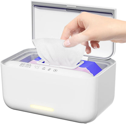 Jjojcll baby wipe warmer dispenser front view in off white
