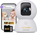 5G Security Camera Indoor, 3K Pet/Dog Camera with Speaker/Phone App, PTZ WiFi Baby Monitor Cameras for Home Security, 0-Glow Night Vision 2-Way Talk, AI Tracking Facial Recognition Time Lapse - Image 12