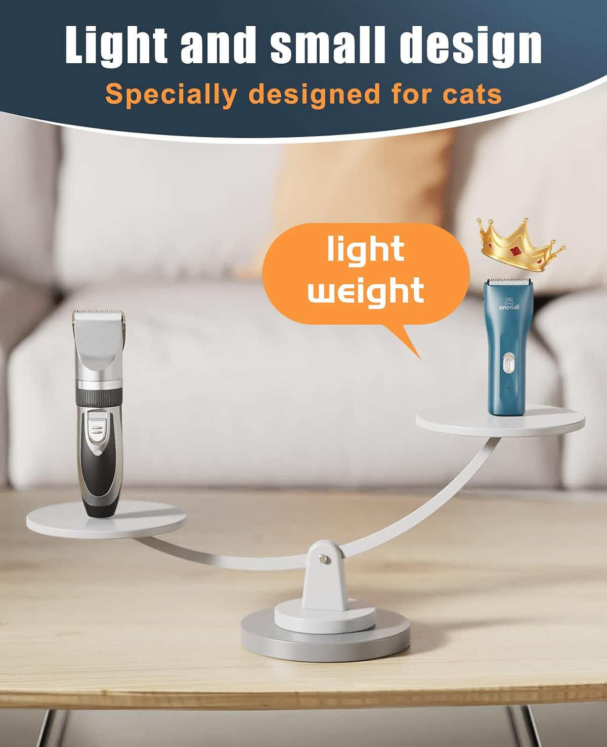 IPX7 water resistant green cat shaver being rinsed under water