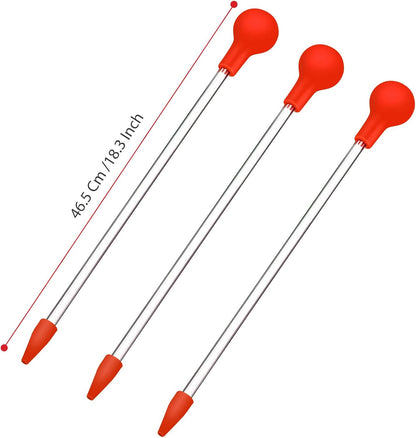 Aquarium Choice Coral Feeder Long Syringe Tube Liquid Fertilizer Feeder SPS HPS Marine Reef Coral Feeder Tool Fish Excreta Cleaner (3 Units 46.5CM/18.3 Inch) - Image 10