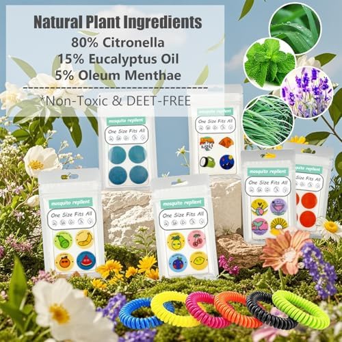 BuggyBands mosquito repellent stickers colorful fruit patterns for kids