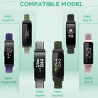 WNIPH solo loop wristbands for Fitbit Ace 3 showcasing the seashell color variant.