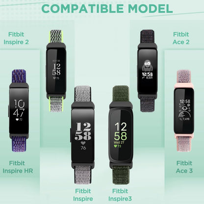WNIPH solo loop wristbands for Fitbit Ace 3 showcasing the seashell color variant.