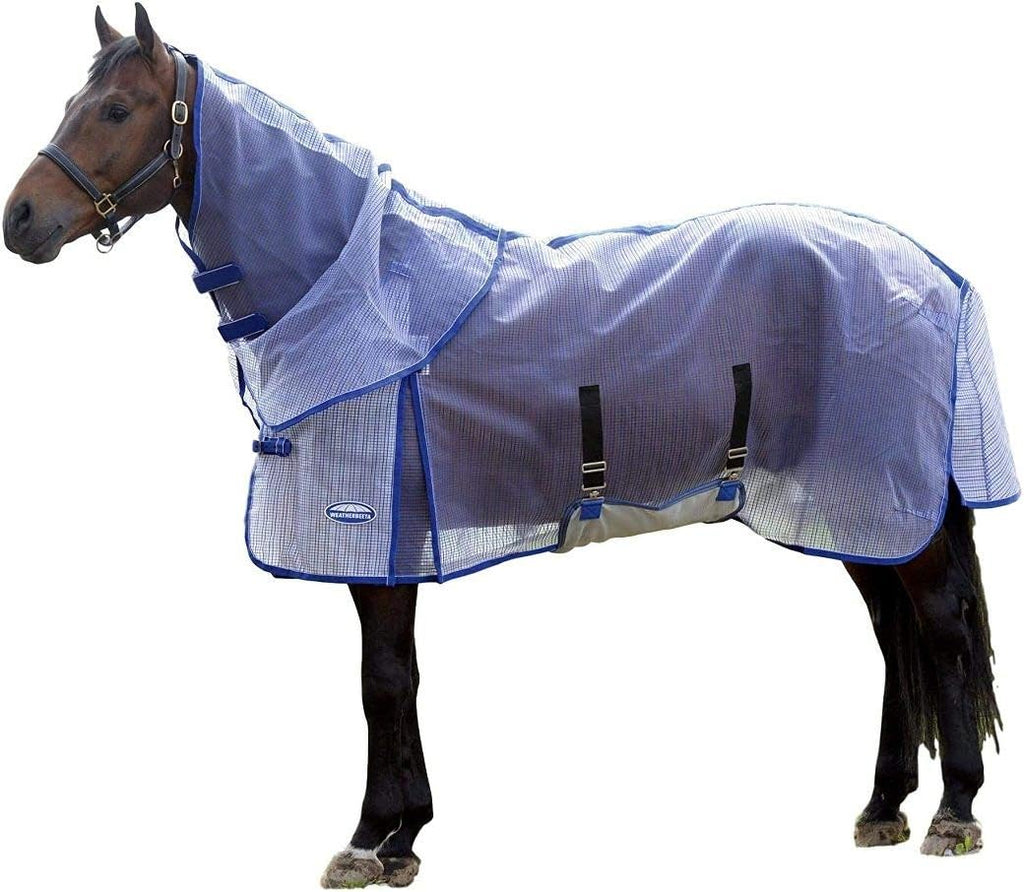 WeatherBeeta ComFiTec Ripshield Plus fly sheet front view on a horse