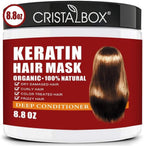Cristalbox Keratin Hair Mask front view jar packaging