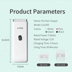 White low noise professional pet grooming device